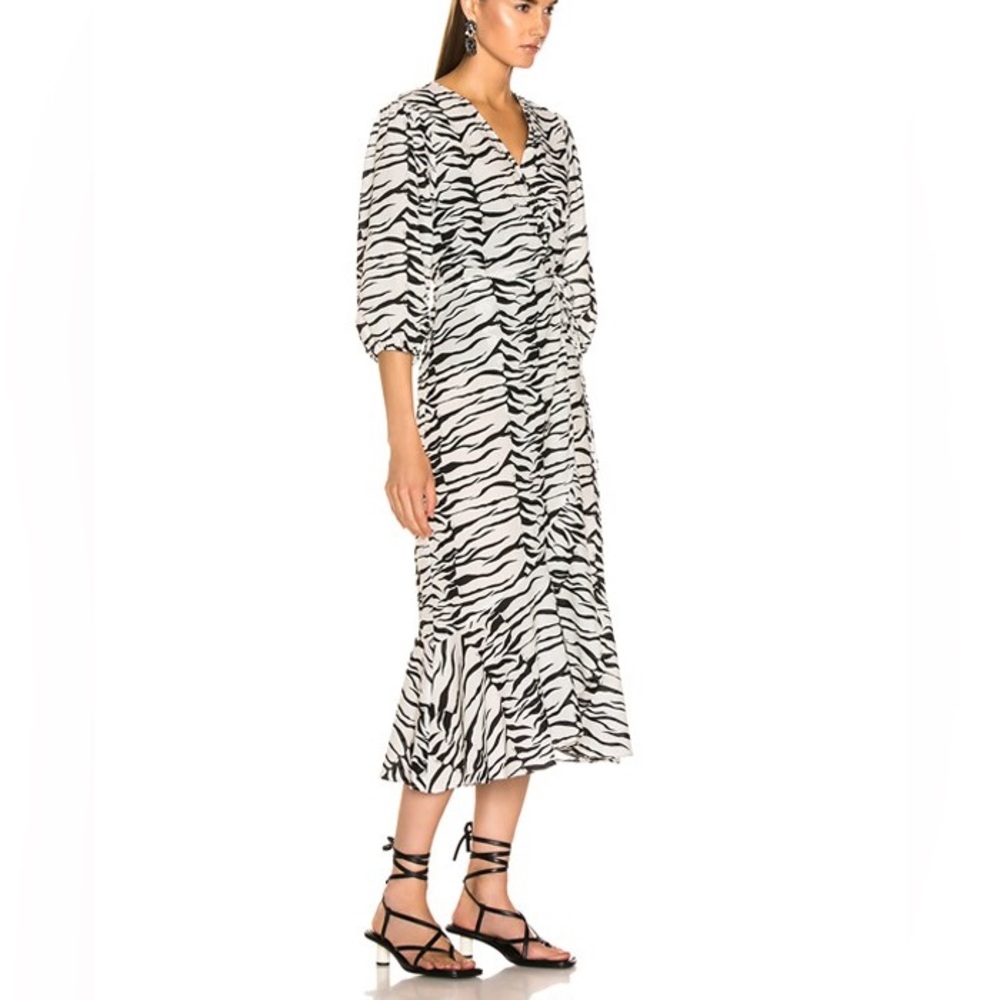 RIXO Noleen animal print cotton Dress size XS - Picture 3 of 14